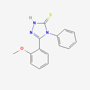 molecular formula C15H13N3OS B1620275 5-(2-methoxyphenyl)-4-phenyl-4H-1,2,4-triazole-3-thiol CAS No. 90429-14-4