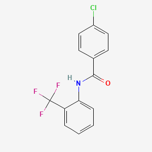 4-chloro-N-[2-(trifluoromethyl)phenyl]benzamide