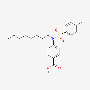 4-[(4-Methylphenyl)sulfonyl-octylamino]benzoic acid