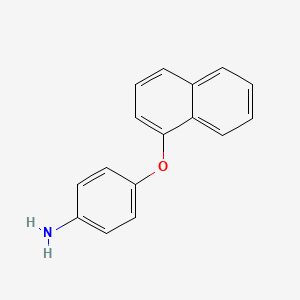 molecular formula C16H13NO B1620304 4-(Naphthalen-1-yloxy)aniline CAS No. 76590-19-7