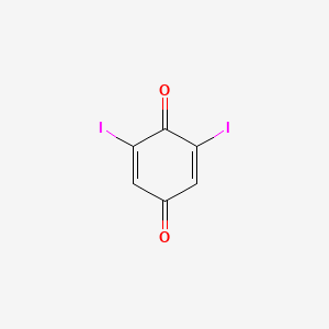 molecular formula C6H2I2O2 B1620309 2,6-Diiodo-p-benzoquinone CAS No. 20389-01-9