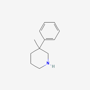 molecular formula C12H17N B1620312 3-Methyl-3-phenylpiperidine CAS No. 19735-13-8