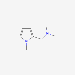 molecular formula C8H14N2 B1620328 1H-Pyrrole-2-methanamine, N,N,1-trimethyl- CAS No. 56139-76-5