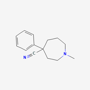 1-Methyl-4-phenylperhydroazepine-4-carbonitrile