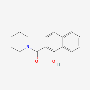 molecular formula C16H17NO2 B1620346 1-[(1-HYDROXY-2-NAPHTHYL)CARBONYL]PIPERIDINE CAS No. 29777-42-2