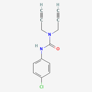 molecular formula C13H11ClN2O B1620347 Urea, 1-(p-chlorophenyl)-3,3-di(2-propynyl)- CAS No. 69921-35-3
