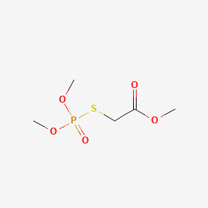 Acetic acid, ((dimethoxyphosphinyl)thio)-, methyl ester