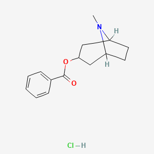 molecular formula C15H20ClNO2 B1620359 Pseudotropine benzoate hydrochloride CAS No. 55623-27-3