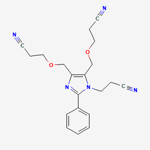 1H-Imidazole-1-propanenitrile, 4,5-bis[(2-cyanoethoxy)methyl]-2-phenyl-