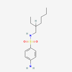 molecular formula C14H24N2O2S B1620367 4-Amino-N-(2-ethylhexyl)benzenesulphonamide CAS No. 53817-09-7