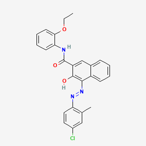 molecular formula C26H22ClN3O3 B1620373 2-Naphthalenecarboxamide, 4-[(4-chloro-2-methylphenyl)azo]-N-(2-ethoxyphenyl)-3-hydroxy- CAS No. 65907-69-9