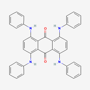 molecular formula C38H28N4O2 B1620374 9,10-Anthracenedione, 1,4,5,8-tetrakis(phenylamino)- CAS No. 66181-84-8