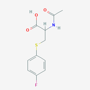 molecular formula C₁₁H₁₂FNO₃S B016204 S-(4-Fluorophenyl)mercapturic Acid CAS No. 331-93-1