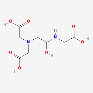 molecular formula C8H14N2O7 B1620408 N-(Carboxymethyl)-N-[2-[(carboxymethyl)amino]-2-hydroxyethyl]glycine CAS No. 33872-70-7