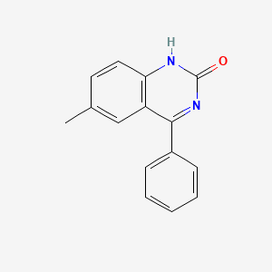 molecular formula C15H12N2O B1620417 6-methyl-4-phenylquinazolin-2(1H)-one CAS No. 13961-64-3