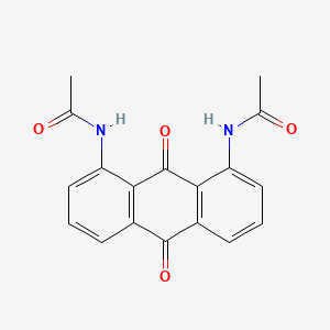 molecular formula C18H14N2O4 B1620420 Acetamide, N,N'-(9,10-dihydro-9,10-dioxo-1,8-anthracenediyl)bis- CAS No. 82-36-0