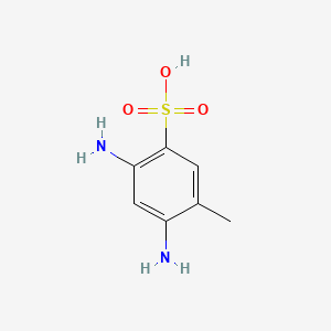 molecular formula C7H10N2O3S B1620421 4,6-Diaminotoluene-3-sulfonic acid CAS No. 88-52-8