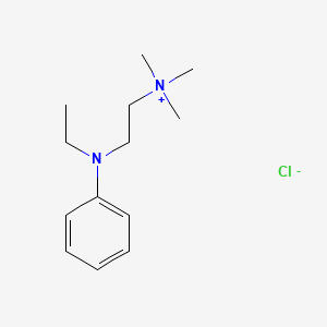 molecular formula C13H23ClN2 B1620442 [2-(N-Ethylanilino)ethyl]trimethylammonium chloride CAS No. 92-98-8