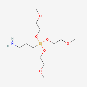 molecular formula C12H29NO6Si B1620448 3-(Tris(2-methoxyethoxy)silyl)propylamine CAS No. 3069-26-9