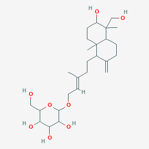 molecular formula C26H44O8 B162046 Goshonoside F1 CAS No. 90851-24-4