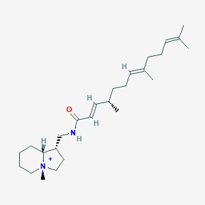 molecular formula C28H46F3N2O3+ B162047 Stellettamide A CAS No. 129744-24-7