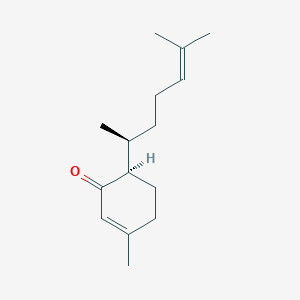 molecular formula C15H24O B162050 (6R)-3-Methyl-6-[(2S)-6-methylhept-5-en-2-yl]cyclohex-2-en-1-one CAS No. 61432-71-1