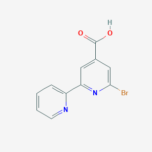 molecular formula C11H7BrN2O2 B1620500 6-Bromo-[2,2'-bipyridine]-4-carboxylic acid CAS No. 294211-87-3