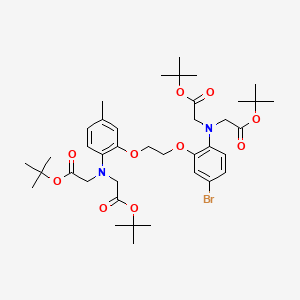 molecular formula C39H57BrN2O10 B1620505 tert-butyl 2-[2-[2-[2-[bis[2-[(2-methylpropan-2-yl)oxy]-2-oxoethyl]amino]-5-bromophenoxy]ethoxy]-4-methyl-N-[2-[(2-methylpropan-2-yl)oxy]-2-oxoethyl]anilino]acetate CAS No. 125663-37-8