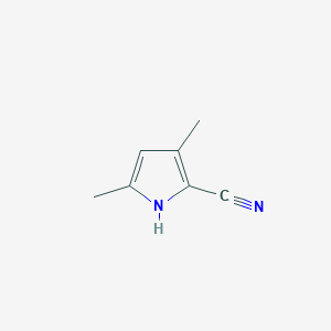 molecular formula C7H8N2 B1620506 3,5-二甲基-1H-吡咯-2-碳腈 CAS No. 4513-92-2