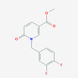 molecular formula C14H11F2NO3 B1620507 Methyl 1-(3,4-difluorobenzyl)-6-oxo-1,6-dihydropyridine-3-carboxylate CAS No. 242797-16-6