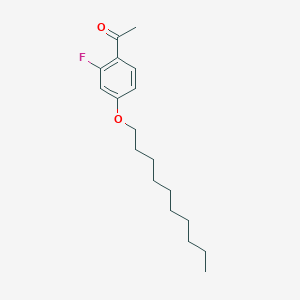 molecular formula C18H27FO2 B1620513 4'-癸氧基-2'-氟代苯乙酮 CAS No. 203066-87-9
