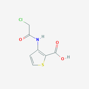 molecular formula C7H6ClNO3S B1620524 3-[(2-chloroacetyl)amino]thiophene-2-carboxylic Acid CAS No. 648858-95-1