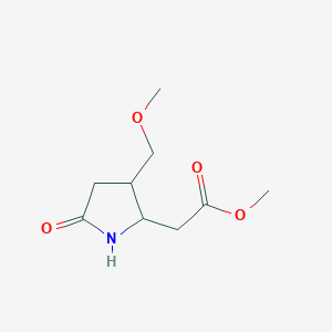 Methyl 2-[3-(methoxymethyl)-5-oxo-2-pyrrolidinyl]acetate