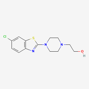 molecular formula C13H16ClN3OS B1620550 2-[4-(6-Chloro-1,3-benzothiazol-2-yl)piperazino]ethan-1-ol CAS No. 215434-50-7