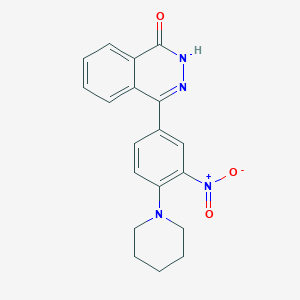 molecular formula C19H18N4O3 B1620554 4-(3-Nitro-4-piperidin-1-ylphenyl)phthalazin-1(2H)-one CAS No. 218144-45-7