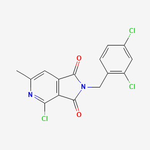 molecular formula C15H9Cl3N2O2 B1620557 4-chloro-2-(2,4-dichlorobenzyl)-6-methyl-2,3-dihydro-1H-pyrrolo[3,4-c]pyridine-1,3-dione CAS No. 261363-78-4