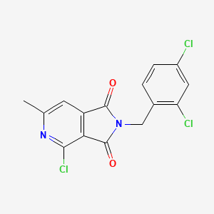 4-chloro-2-(2,4-dichlorobenzyl)-6-methyl-2,3-dihydro-1H-pyrrolo[3,4-c]pyridine-1,3-dione