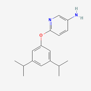 molecular formula C17H22N2O B1620559 6-(3,5-Diisopropylphenoxy)pyridin-3-amine CAS No. 219865-98-2