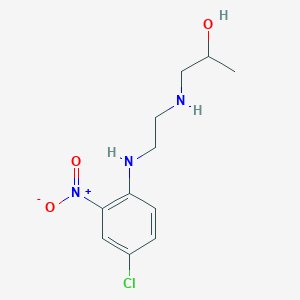 molecular formula C11H16ClN3O3 B1620566 1-({2-[(4-Chloro-2-nitrophenyl)amino]ethyl}amino)propan-2-ol CAS No. 330634-22-5