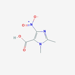 molecular formula C6H7N3O4 B1620578 1,2-dimethyl-4-nitro-1H-imidazole-5-carboxylic acid CAS No. 54828-06-7