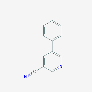 molecular formula C12H8N2 B162058 5-Phenylpyridine-3-carbonitrile CAS No. 10177-11-4