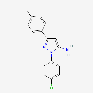1-(4-chlorophenyl)-3-(4-methylphenyl)-1H-pyrazol-5-amine