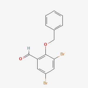 2-(Benzyloxy)-3,5-dibromobenzaldehyde