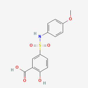 2-hydroxy-5-[(4-methoxyphenyl)sulfamoyl]benzoic Acid