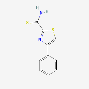 molecular formula C10H8N2S2 B1620598 2-Thiazolecarbothioamide,4-phenyl- CAS No. 214352-08-6