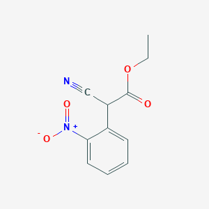 molecular formula C11H10N2O4 B016206 2-氰基-2-(2-硝基苯基)乙酸乙酯 CAS No. 65548-02-9