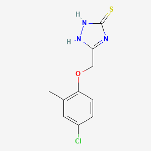 molecular formula C10H10ClN3OS B1620608 5-[(4-chloro-2-methylphenoxy)methyl]-4H-1,2,4-triazole-3-thiol CAS No. 794554-73-7