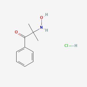 2-(Hydroxyamino)-2-methyl-1-phenylpropan-1-one hydrochloride