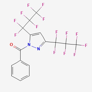 1-Benzoyl-3,5-bis(perfluoropropyl)pyrazole
