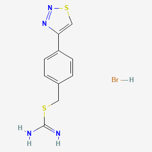 4-(1,2,3-Thiadiazol-4-yl)benzyl aminomethanimidothioate hydrobromide